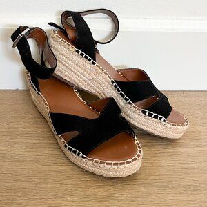 Franco Sarto Pellia Espadrille Platform Sandal Black 7
